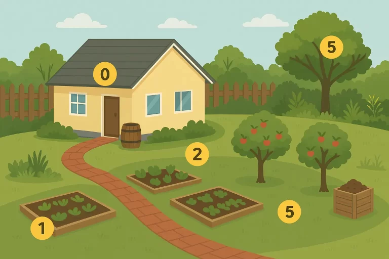 Como Planejar um Jardim Doméstico Usando Zonas de Permacultura