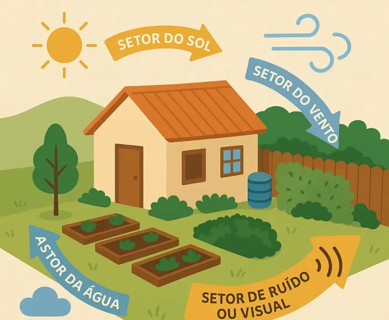 O Que São Setores na Permacultura e Como Aplicá-los em Quintais Pequenos